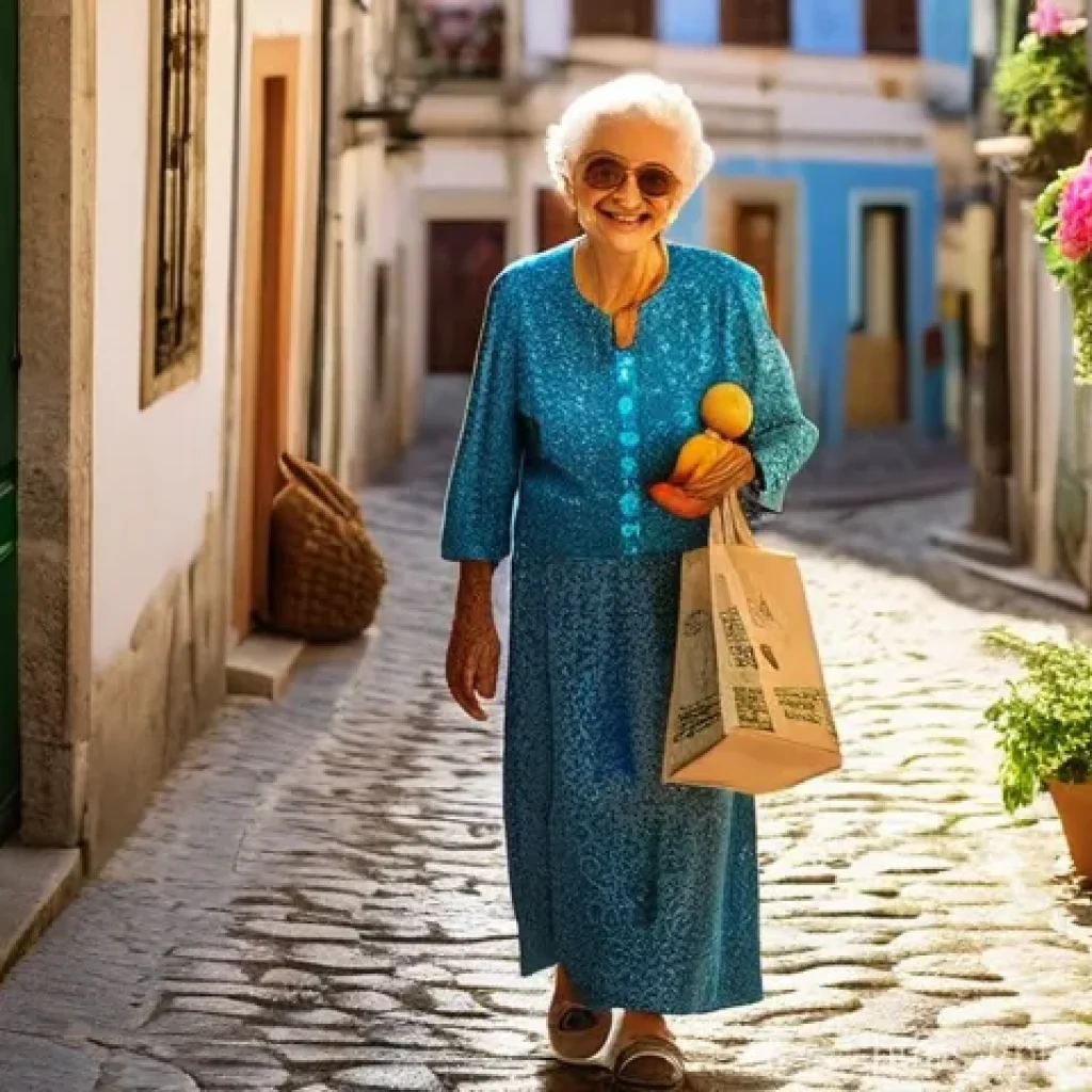 지역사회복지론 - **Prompt:** A warm, inviting scene on a traditional cobblestone street in a historic neighborhood of...